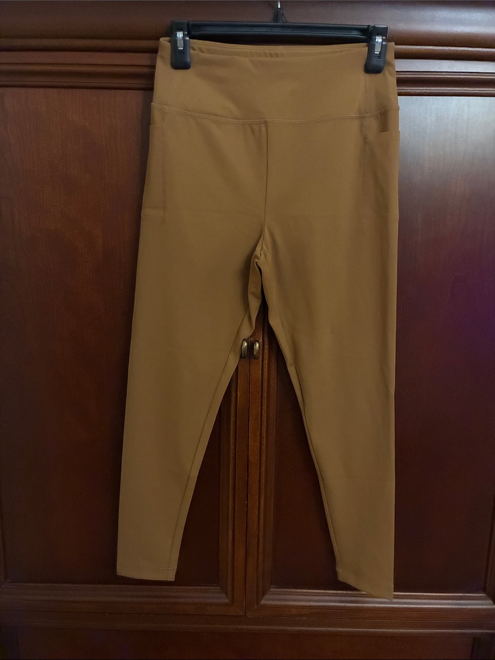 Talbots womens High-Waist Stretch Leggings - camel